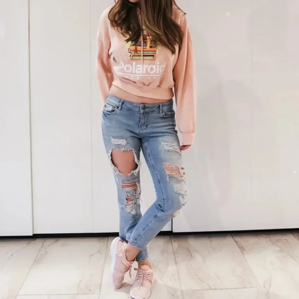 Polaroid cropped hoodie - Picture 7 of 11